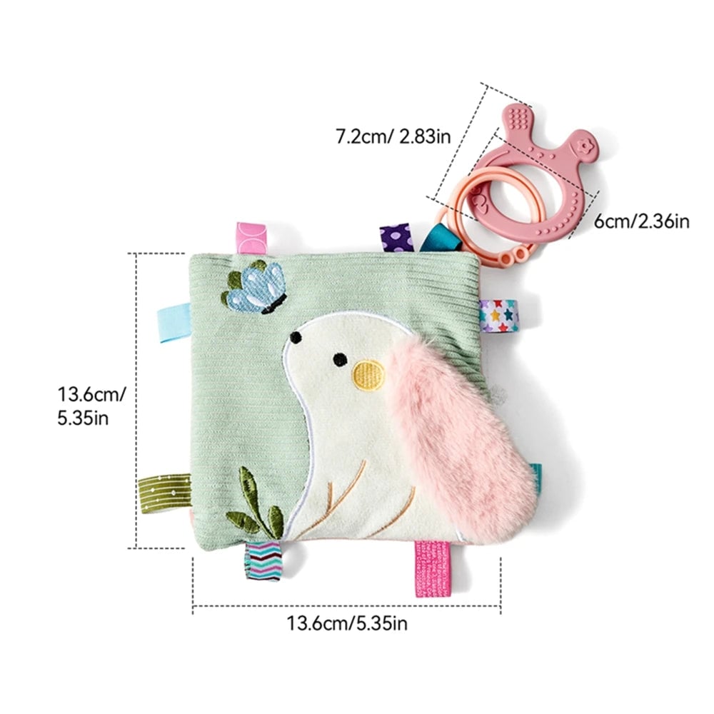Food Grade Silicone Baby Teether BPA Free Sensory Rattle Toy