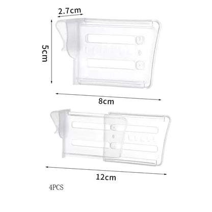 4pcs Expandable Refrigerator Storage Dividers Kitchen Organizer