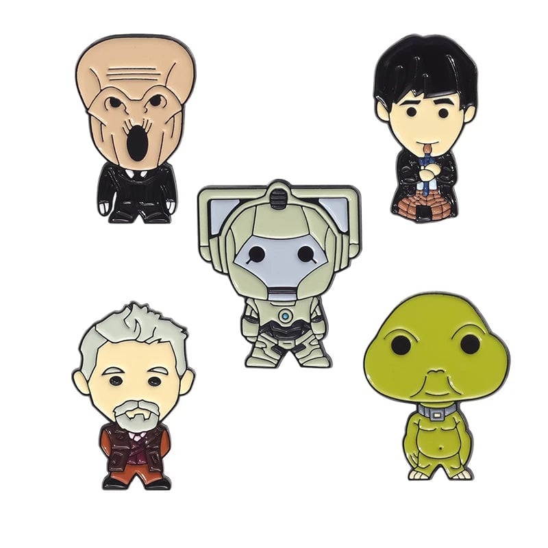 Custom Cartoon Anime Enamel Pins - Cute Character Lapel Badge Set