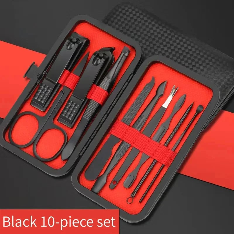 Professional Nail Clippers Kit 7-24pcs Ultra Sharp Fingernail Toenail