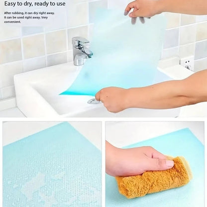 4PCS EVA Waterproof Refrigerator Liner Mats - Anti-Oil Kitchen Pads