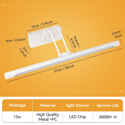 LED Waterproof Bathroom Mirror Light - Modern Vanity Wall Lamp