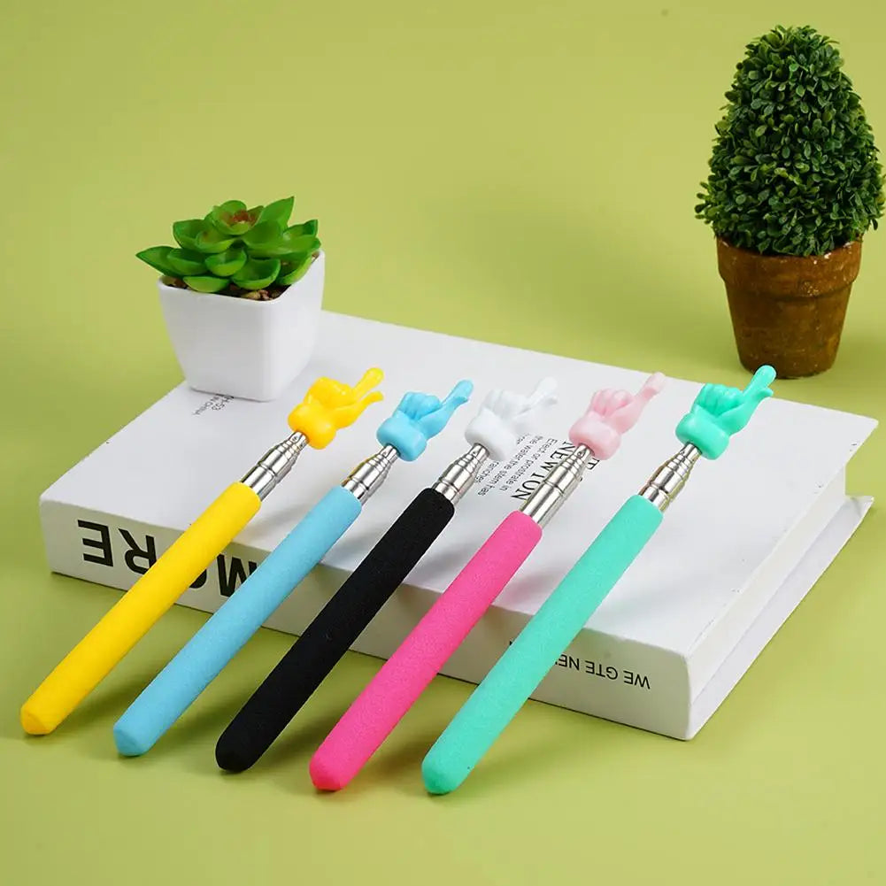 Retractable Finger Pointer Stick – Stainless Steel Telescopic Teaching Pointer