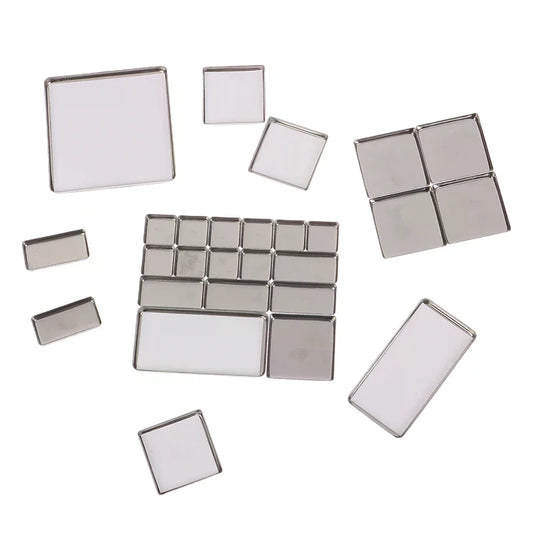 Magnetic Aluminum Watercolor Travel Palette Box with Pans - Portable