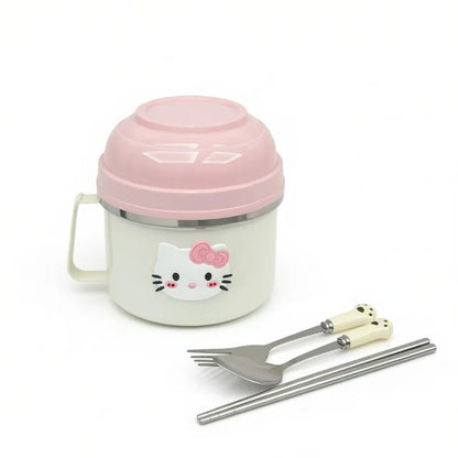 KT Cat Stainless Steel Bento Box - Multi-Compartment Lunch Container