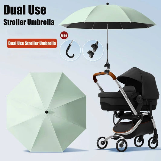 85cm 2-in-1 Clip-On Universal Baby Parasol Stroller Umbrella