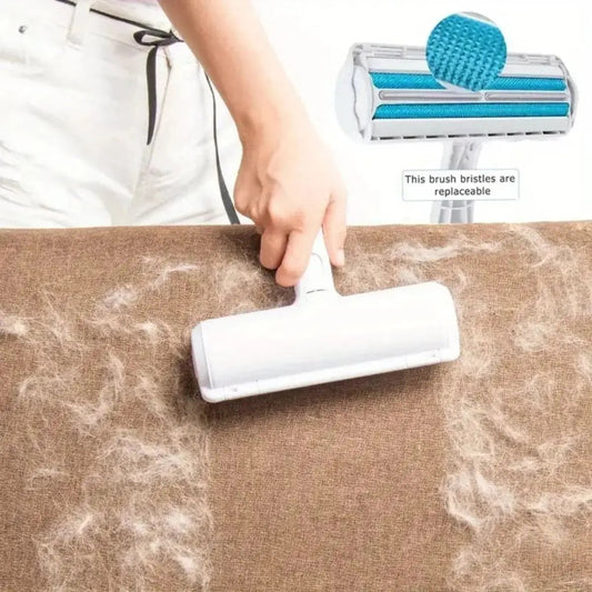 Pet Hair Remover Roller Self-Cleaning Base Dog Cat Fur Tool