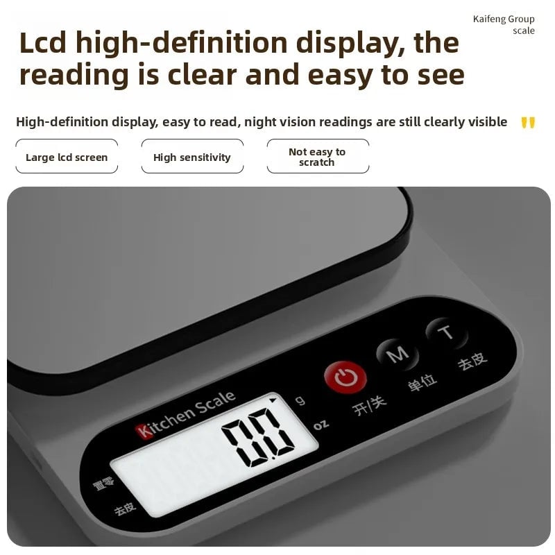 Digital Kitchen Scale 0.1g Precision Food Baking Weighing Scale