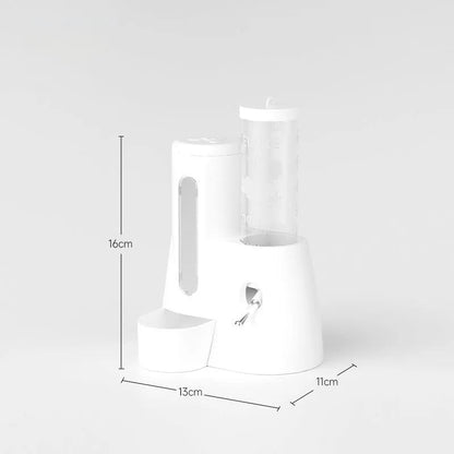 Automatic Hamster Feeder 2-in-1 Water Dispenser & Food Bowl