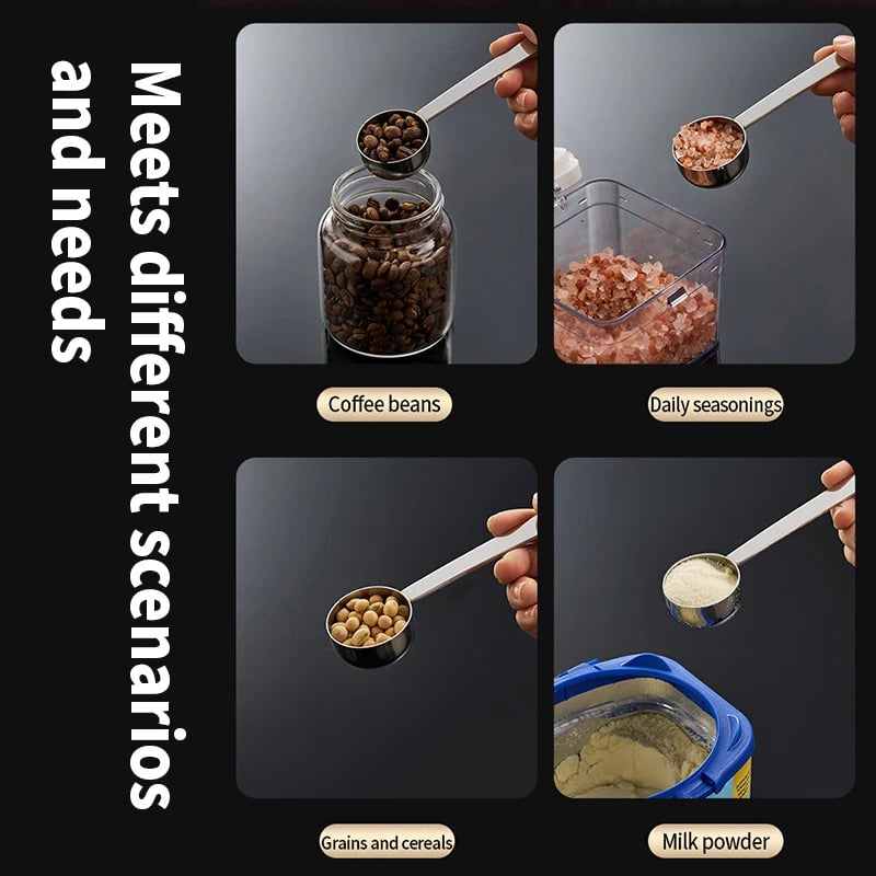 Premium Stainless Steel Coffee Scoop 15/20/25ml Measuring Spoon