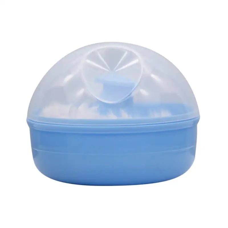 Large Portable Empty Powder Container with Puff - Multi-Purpose Storage