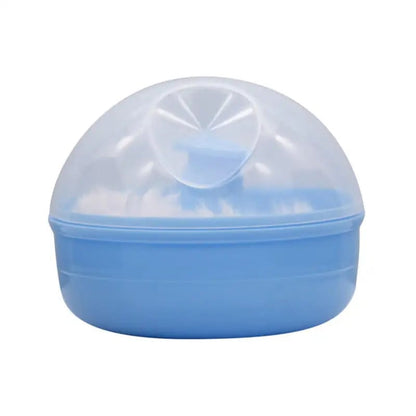 Large Portable Empty Powder Container with Puff - Multi-Purpose Storage