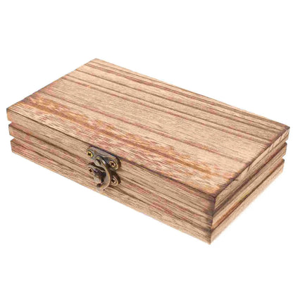 Wooden Jewelry Storage Box With Lid - Keepsake Trinket Case