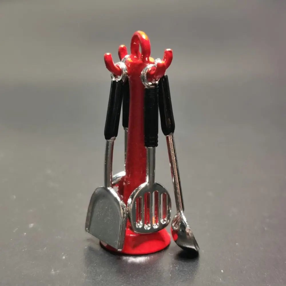 1:12 Scale Alloy Mini Kitchen Cookware Set Dollhouse Utensils