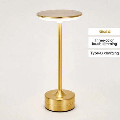 LED Touch Sensor Table Lamp USB Rechargeable Wireless Reading Light