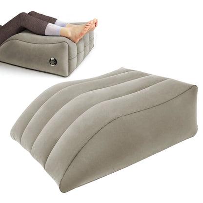 Inflatable Leg Elevation Pillow - Circulation Support Wedge Cushion