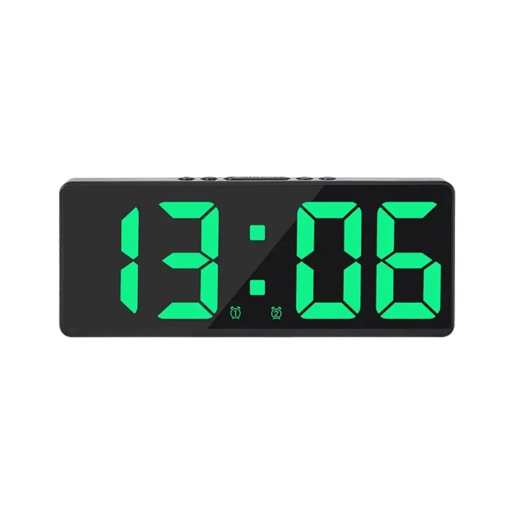LED Digital Alarm Clock with Temperature Display & Backlight