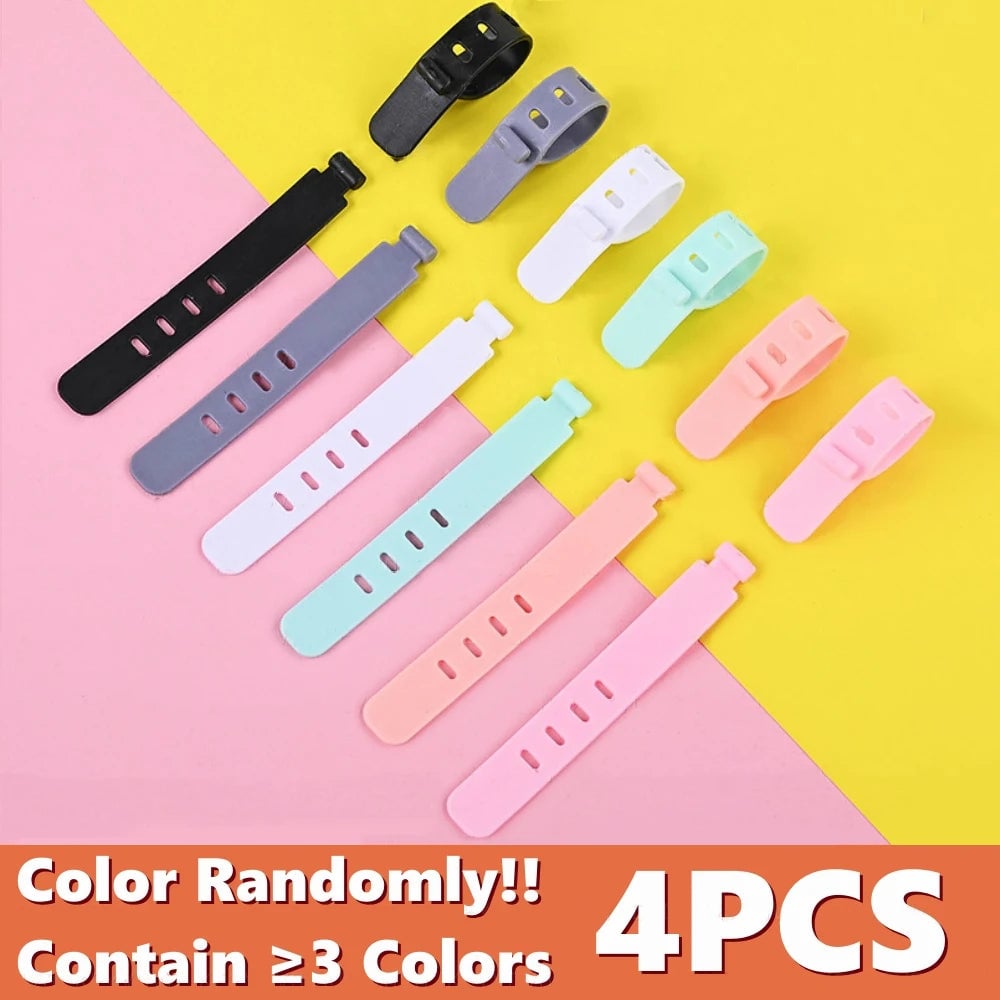 20PCS Silicone Cable Ties Reusable Wire Organizer Cord Holder Straps