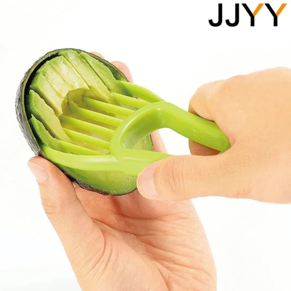 3-in-1 Avocado Slicer Corer Peeler - Plastic Kitchen Tool Set