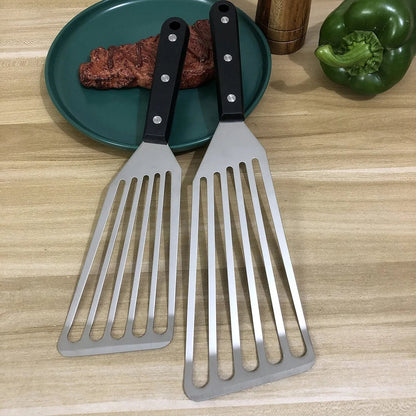 Stainless Steel Fish Spatula with Drainage Holes - Frying Turner