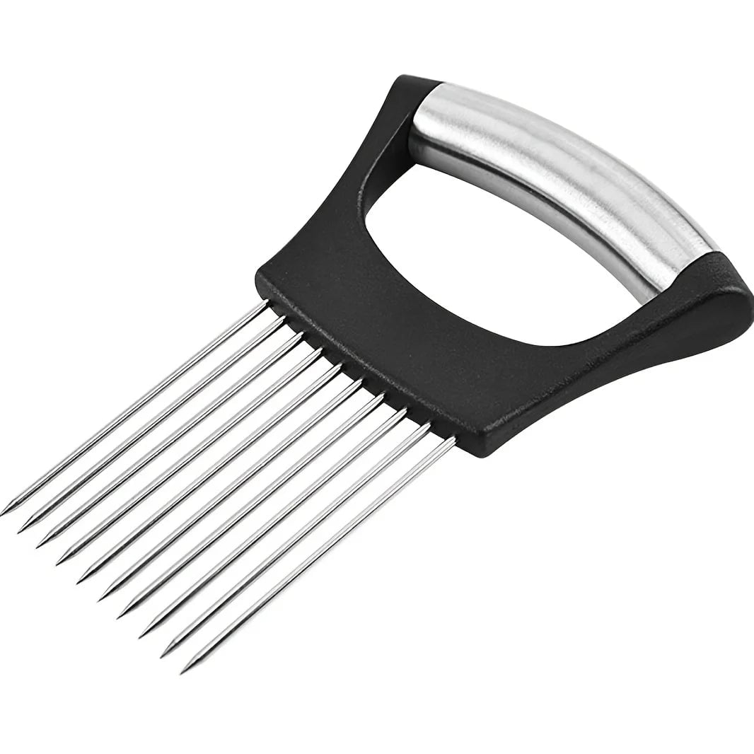 Stainless Steel Onion Slicer Holder - Multi Vegetable Cutter Tool
