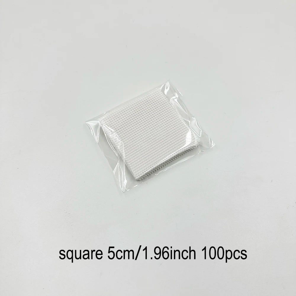 Bonsai Pot Mesh Sheets 100pcs - White Drainage Net Bottom Covers