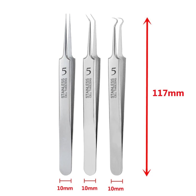 German Ultra Fine Cell Pimple Blackhead Clip Tweezers Acne Tool