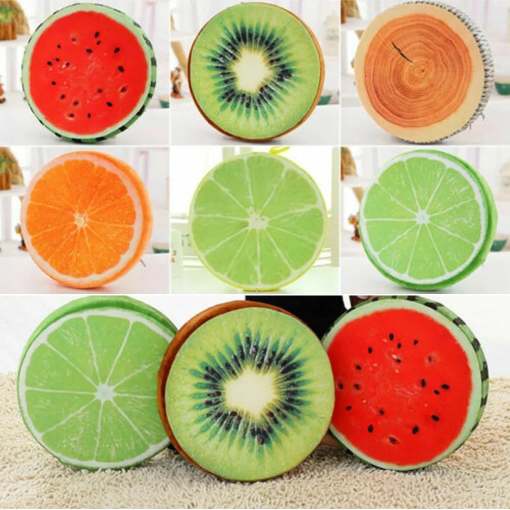 33cm Fruit Shape Reading Pillow - Lint-Free Back Support Cushion