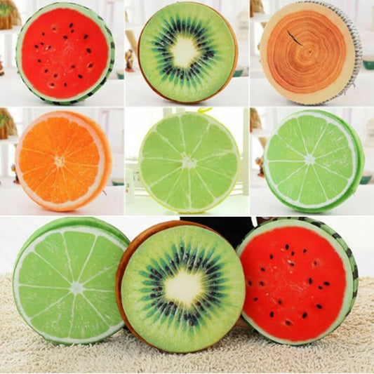 33cm Fruit Shape Reading Pillow - Lint-Free Back Support Cushion