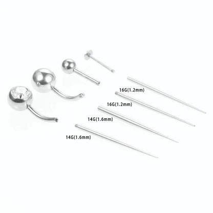 Surgical Steel Insertion Taper 14G 16G 18G Thread Threadless Tool
