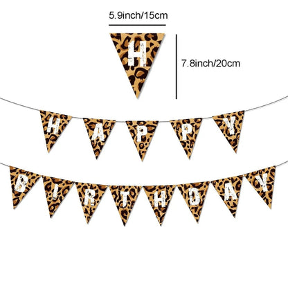 Jungle Animal Print Disposable Paper Plates Safari Party 8-Pack