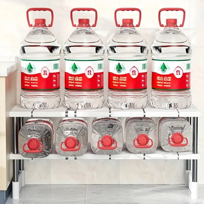 Adjustable Multi-Layer Under Sink Storage Rack - Expandable Cabinet