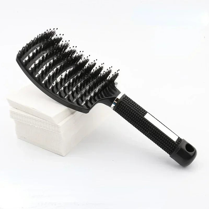 Detangling Hair Brush with Massage Bristles - Curly Hair & Wig Comb