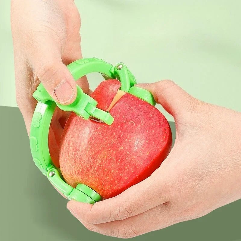Handheld Rotating Fruit Peeler - Apple Pear Spiralizer Kitchen Tool