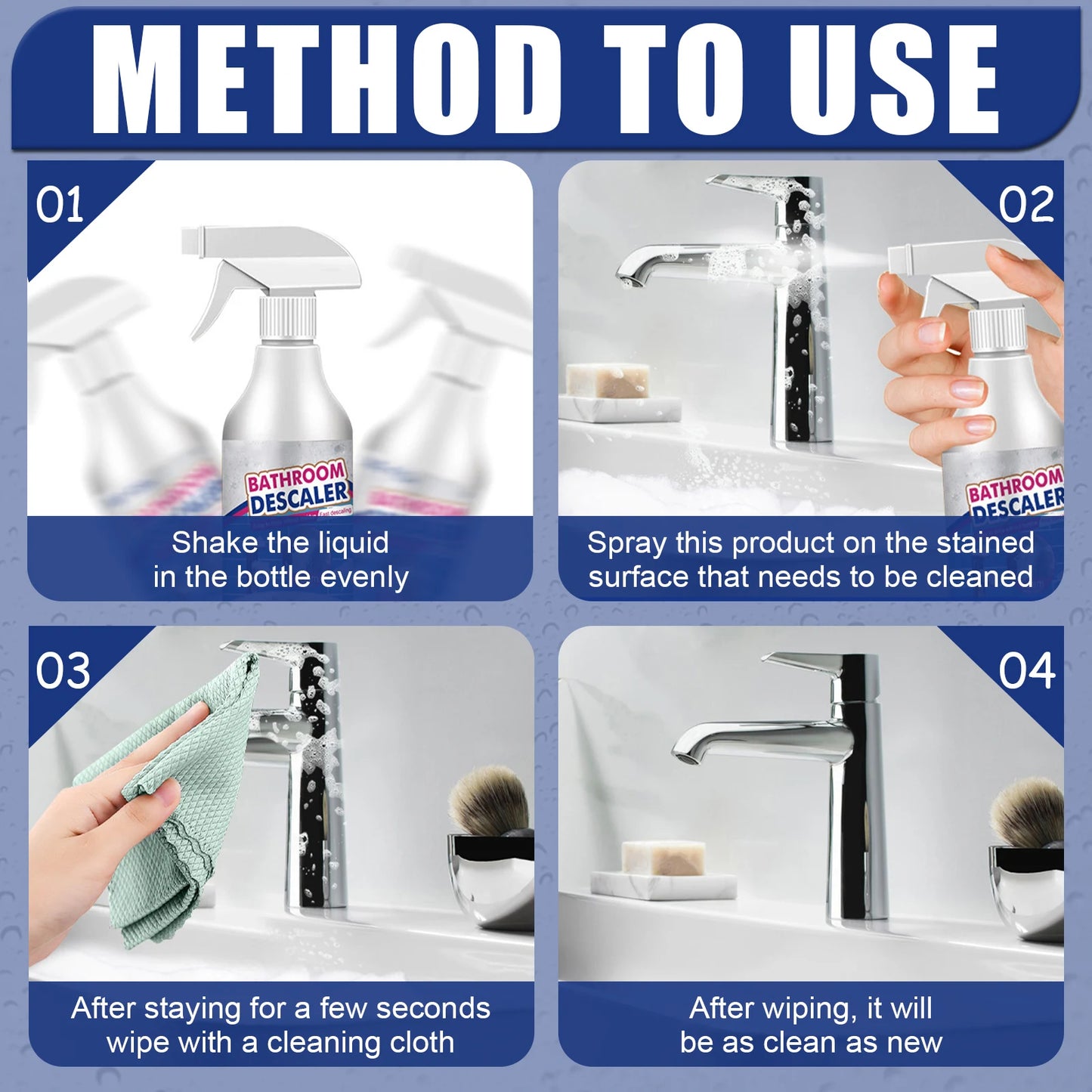 Multi-Surface Stubborn Stains Cleaner - Glass Steel Ceramic Plastic