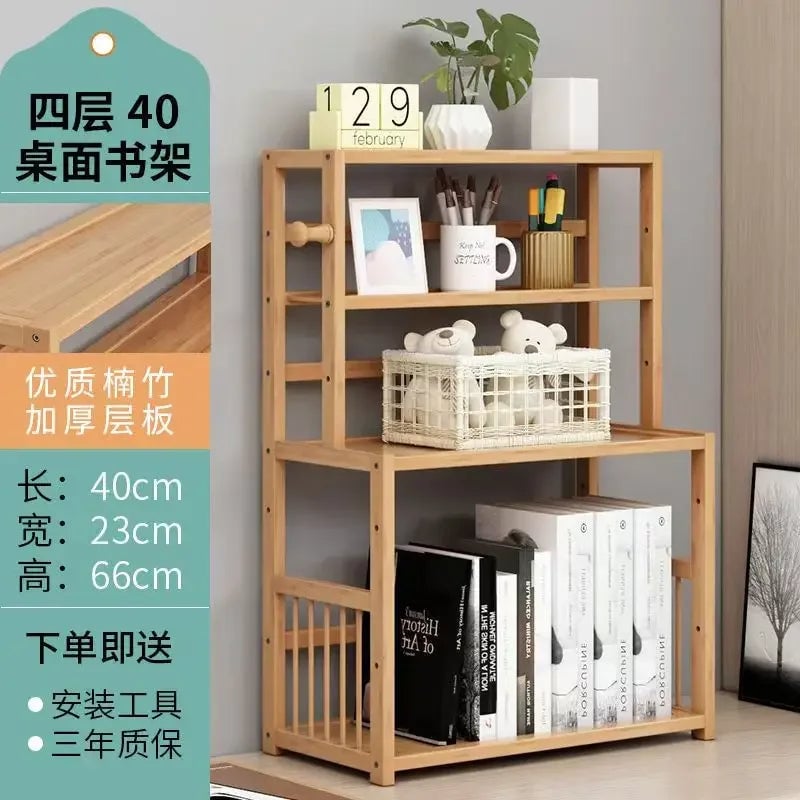 Wooden 3 Tier Bookshelf Storage Shelves Magazine Organizer Rack