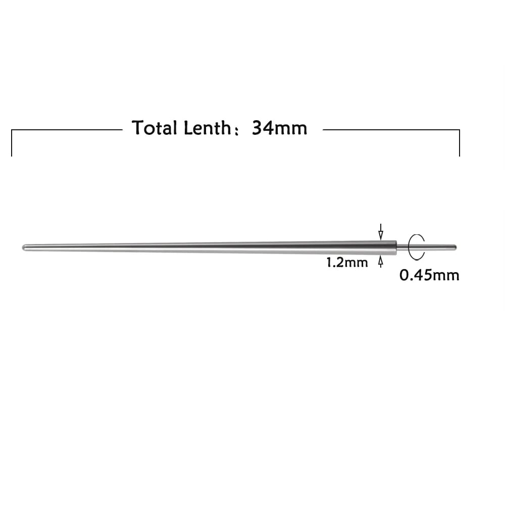 Surgical Steel Insertion Taper 14G 16G 18G Thread Threadless Tool