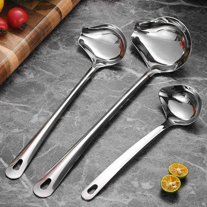 Stainless Steel Duckbill Spoon - Long Handle Sauce Serving Spoon