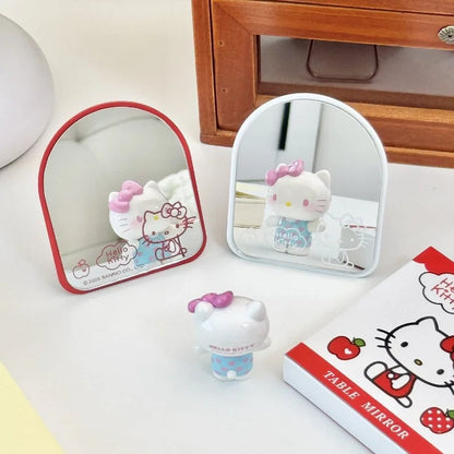 Hello Kitty Metal Desktop Makeup Mirror with Adjustable Bracket