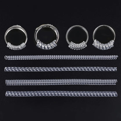 4pcs Invisible Spiral Ring Size Adjusters - Loose Ring Protection