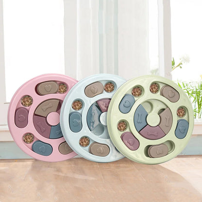 Interactive Dog Puzzle Feeder Slow Feeding Educational Treat Toy