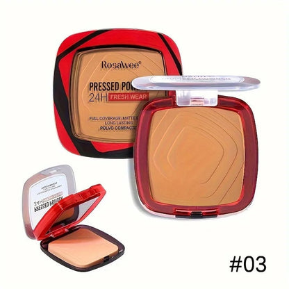24H Matte Pressed Powder Foundation - Full Coverage Oil Control