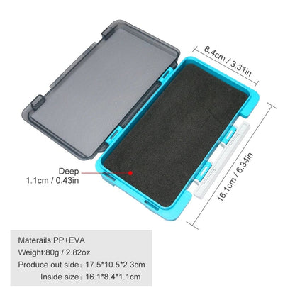 Portable Fishing Tackle Box with Sponge Pad - Multi-Compartment Lure