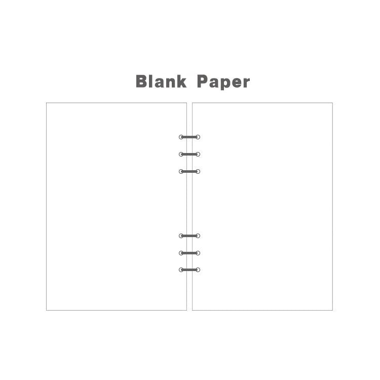 A5 A6 A7 Spiral Notebook Refill Pages 45 Sheets Line Dot Grid Paper