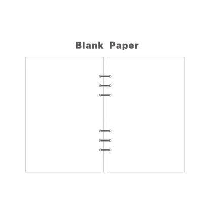 A5 A6 A7 Spiral Notebook Refill Pages 45 Sheets Line Dot Grid Paper