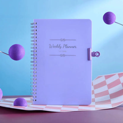 Daily Weekly Monthly Planner Notebook - Student Office Diary Journal
