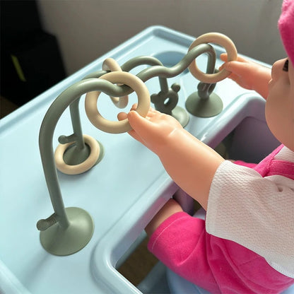 Silicone Baby Bead Puzzle Toy - Early Education Learning Game