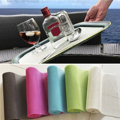 30x150cm Non-Slip PVC Grip Mat Cabinet Drawer Liner Kitchen Table