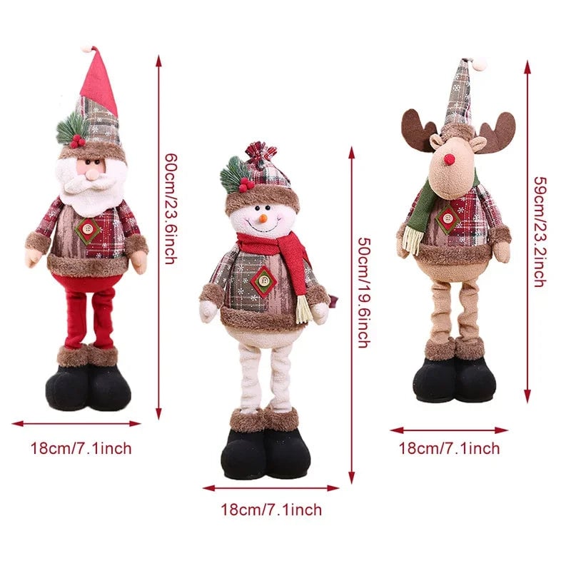 Christmas Santa Doll Table Decoration - Premium Holiday Ornament 2024