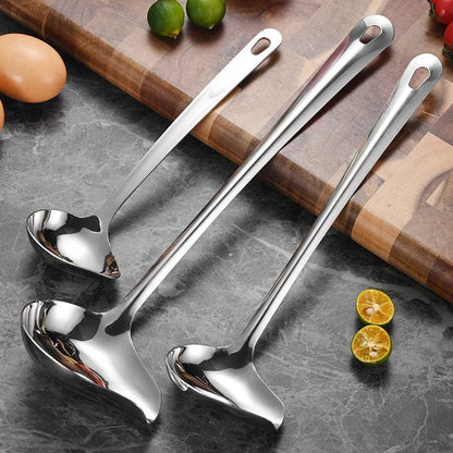 Stainless Steel Duckbill Spoon - Long Handle Sauce Serving Spoon
